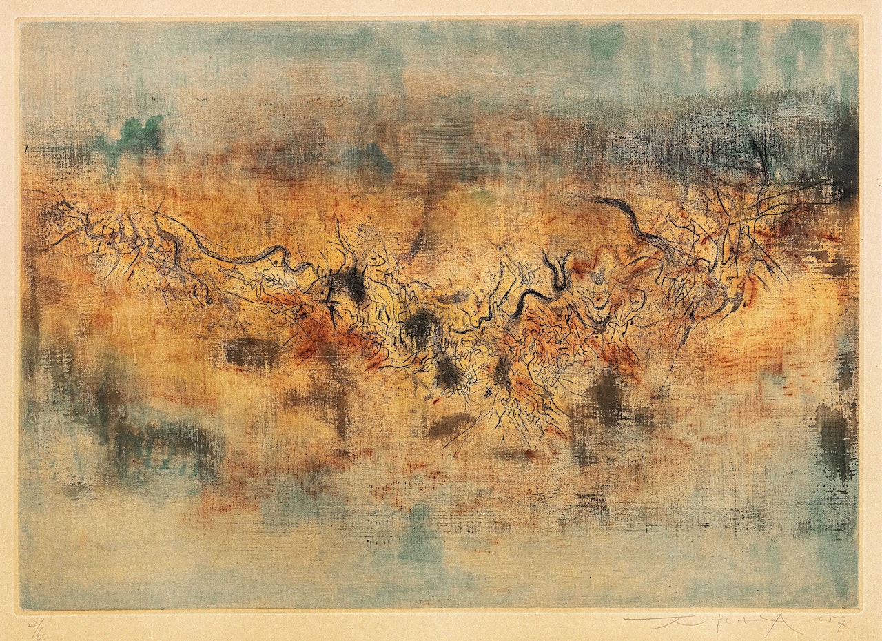 Signes en Mouvement by Zao Wou-Ki