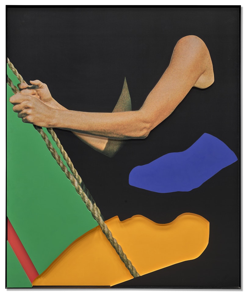 Arms & legs (Specif. Elbows & Knees), Etc. (Part One): Elbow, Leg (with Swing) by John Baldessari