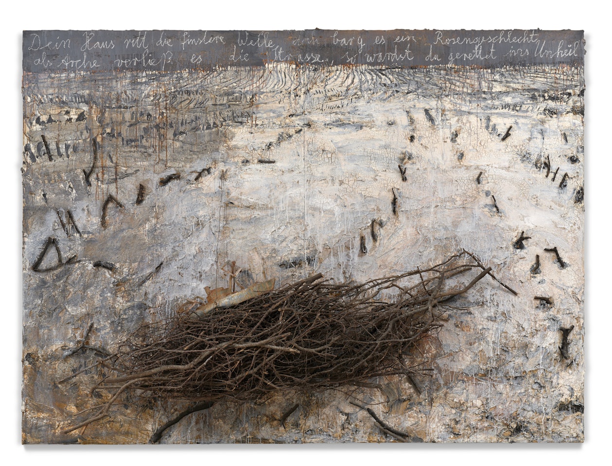 Dein Haus ritt die finstere Welle by Anselm Kiefer