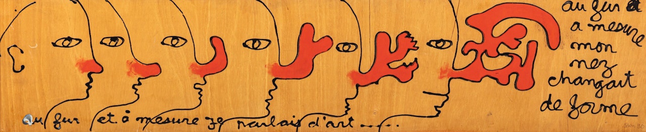 AU FUR ET À MESURE QUE JE PARLAIS D"ART... by Ben Vautier