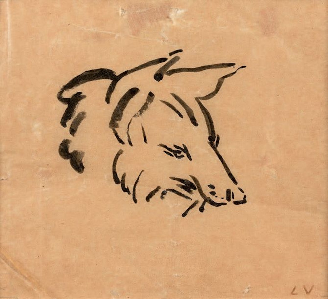 Fox head by Louis Valtat