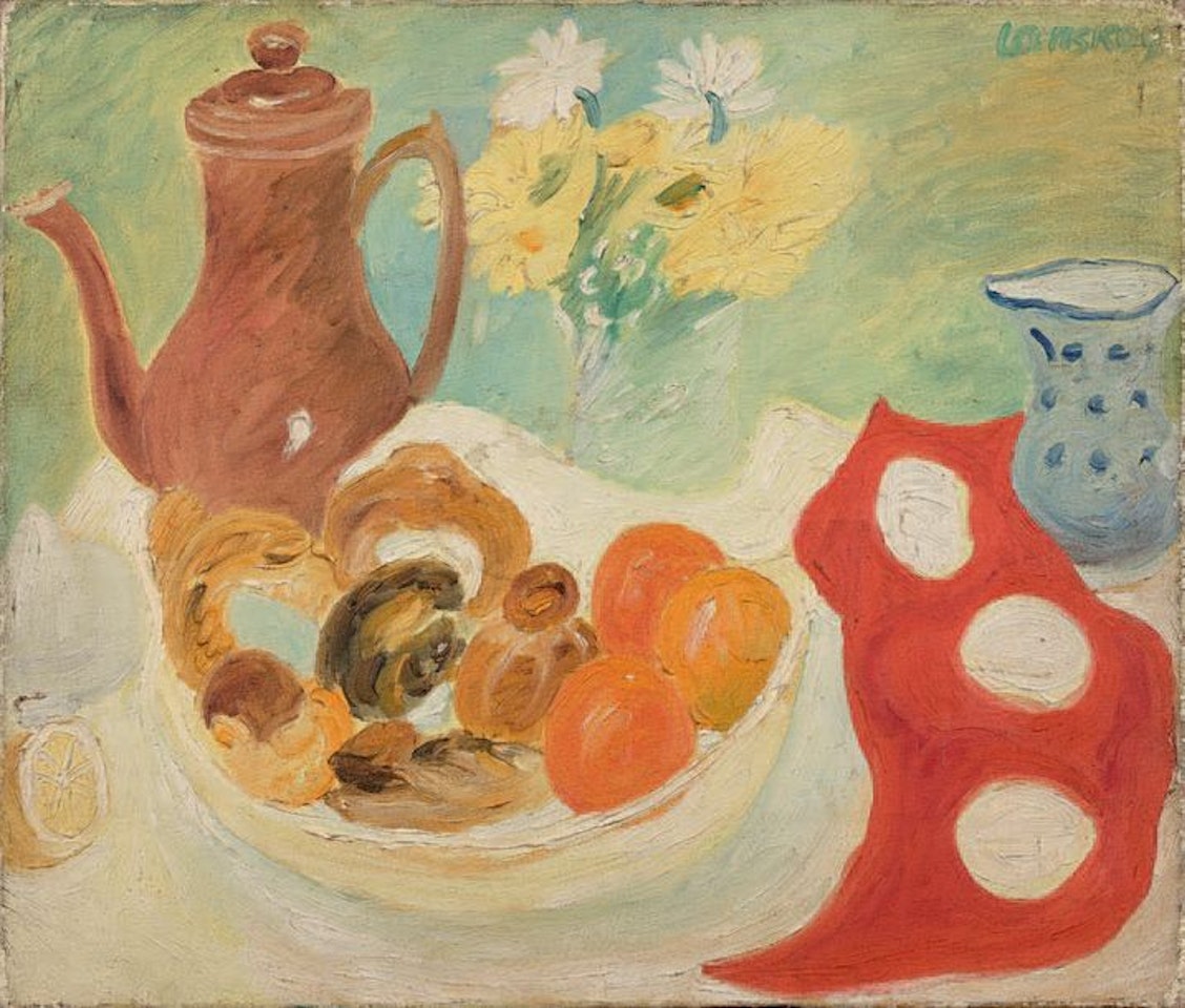 Still life with coffee maker by André Lanskoy