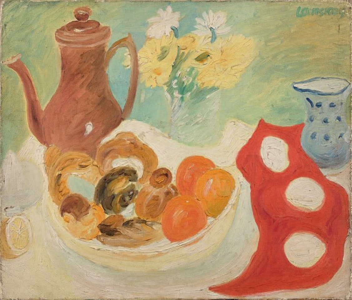 Still life with coffee maker by André Lanskoy