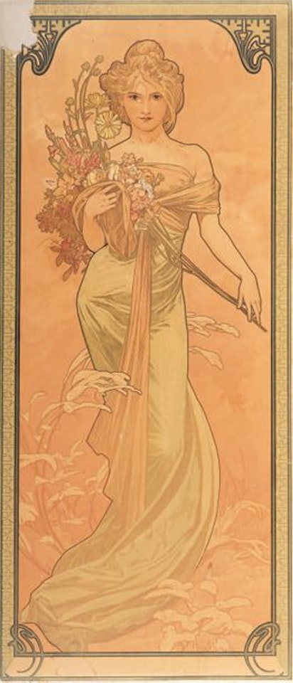 The seasons, variants 4 & 5 by Alphonse Mucha