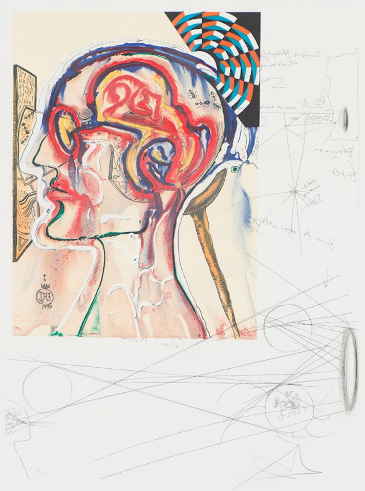 Spectacles with Holograms and Computers for Seeing Imagined Objects by Salvador Dali