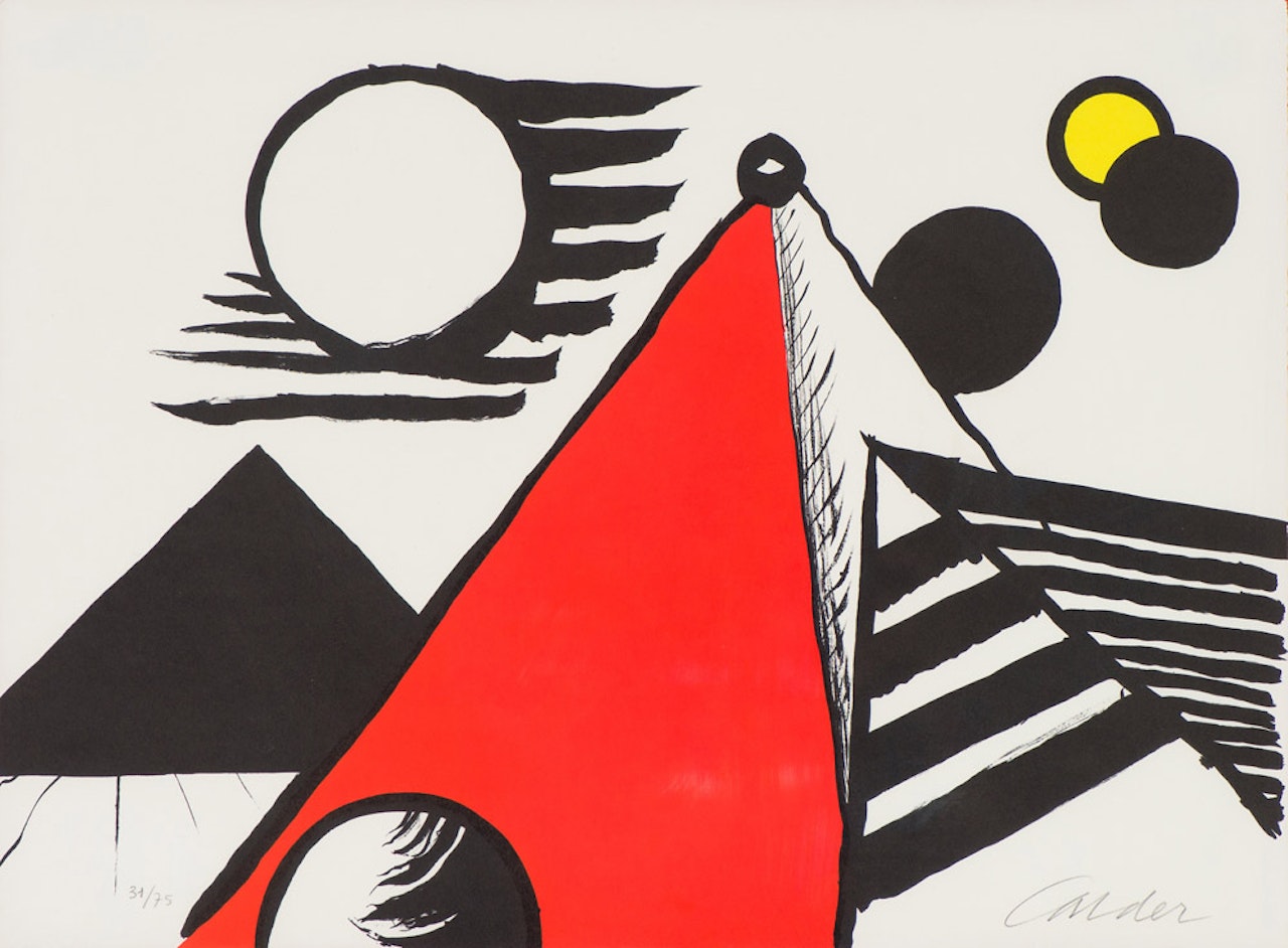 Pyramid Rouge by Alexander Calder