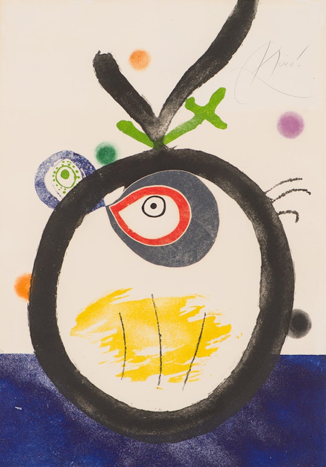 Plate 3, from Quatre Colors Aparien el Món (D. 824, Cramer 213) by Joan Miró
