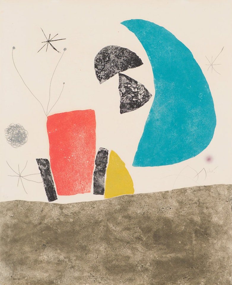 Plate VIII, from Espriu-Miró (D. 876, Cramer 876) by Joan Miró