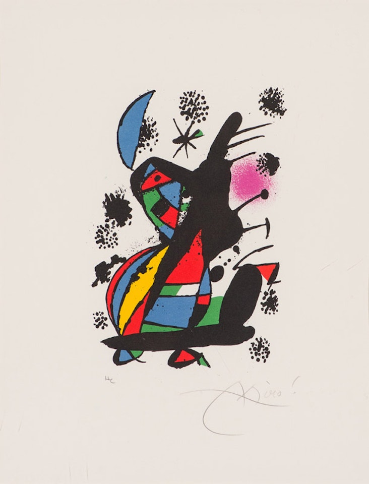 François Chapon, from Francis Ponge. (Manuscripts - Livres - Peintures) (C. 228) by Joan Miró