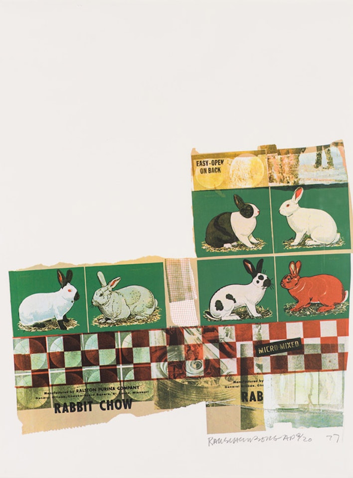 Rabbit Chow by Robert Rauschenberg