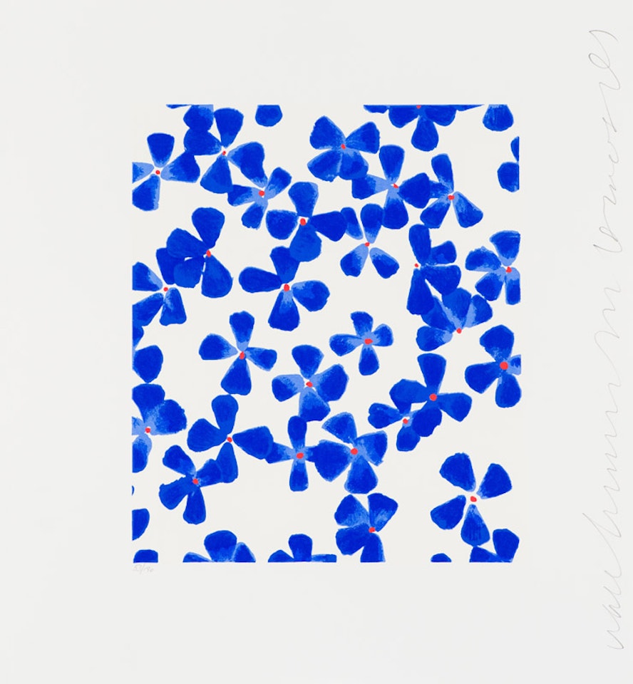Wallflowers (Blue) by Donald Sultan