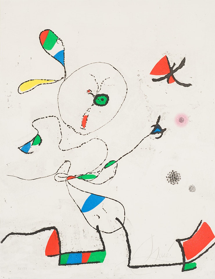 Le Chasse aux Papillions (D. 743) by Joan Miró