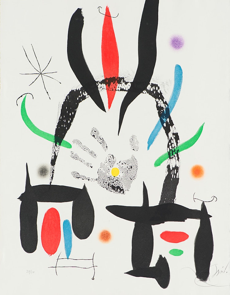 L"Éloge de la Main (D. 658) by Joan Miró