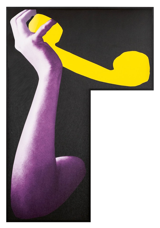 ARMS & LEG (SPECIF ELBOWS & KNEES), ETC (PART TWO): K (YELLOW) by John Baldessari