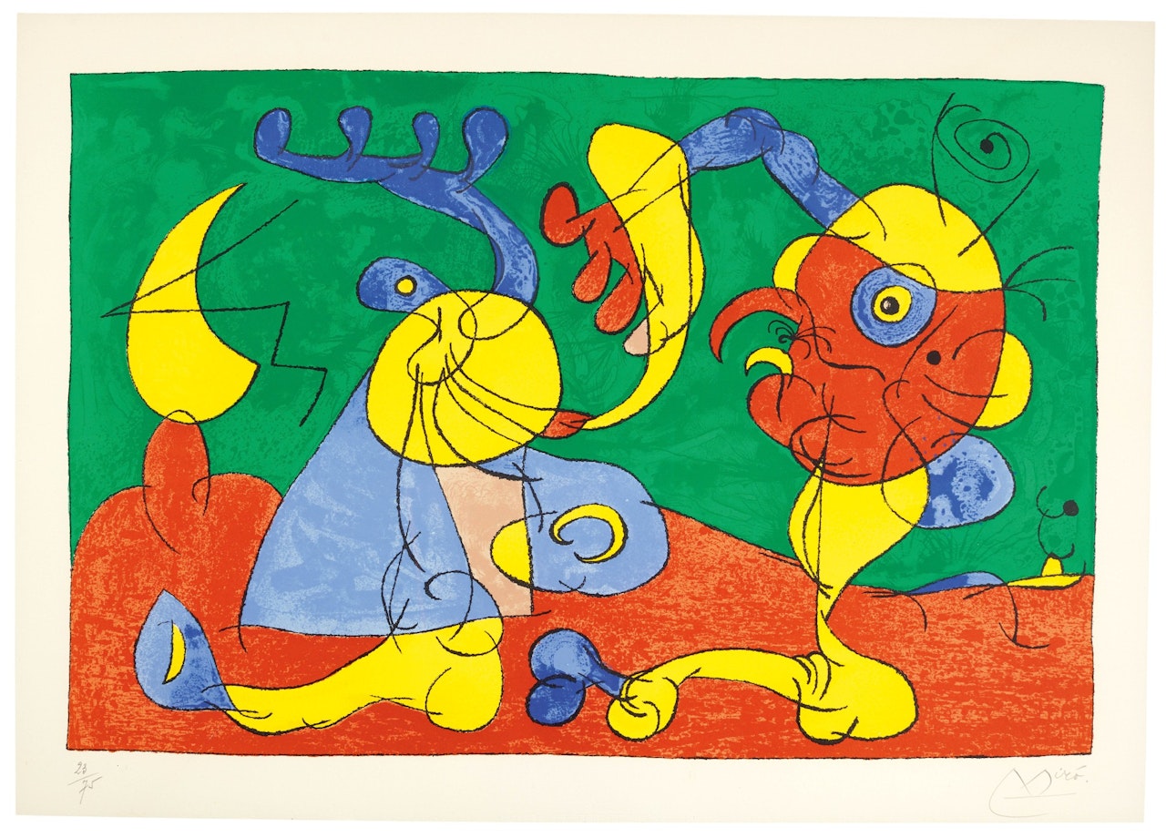 SUITES POUR UBU ROI (PLATE XXI) (MOURLOT 412, SEE CRAMER BOOKS 107) by Joan Miró