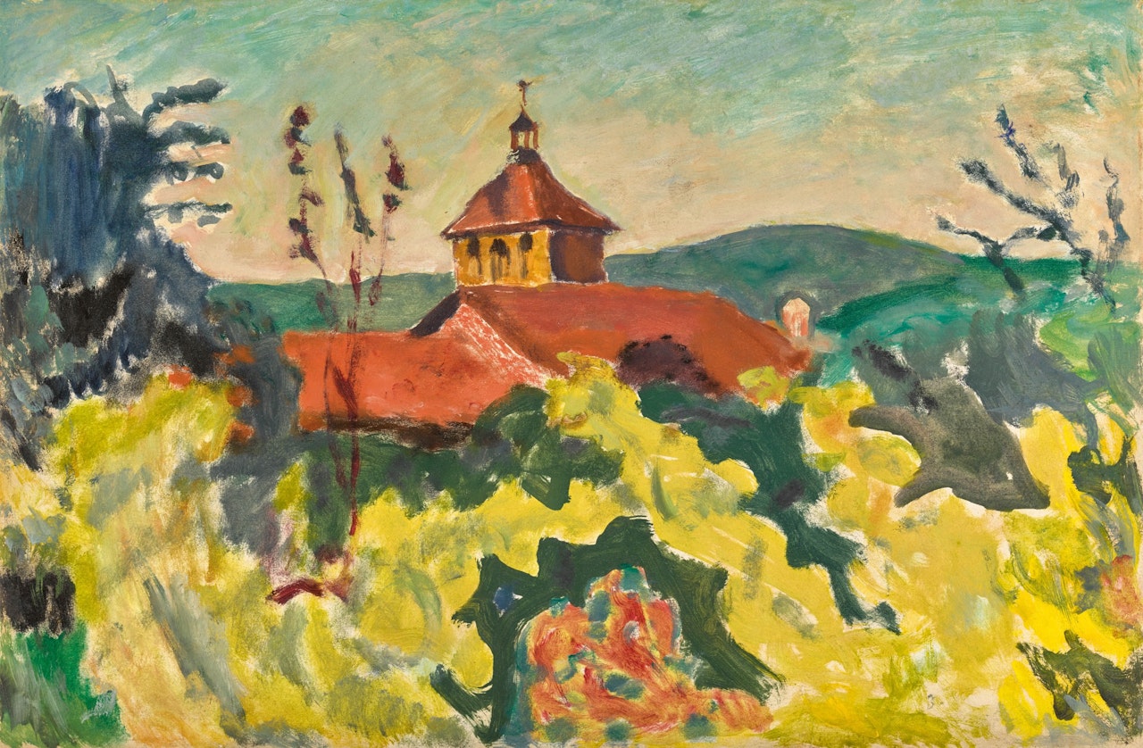 LE TOIT ROUGE by Pierre Bonnard