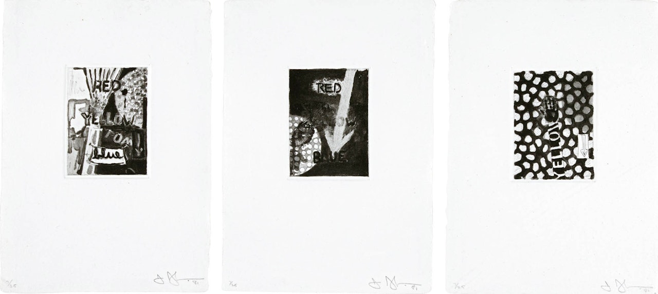 UNTITLED (ULAE 221-223) by Jasper Johns