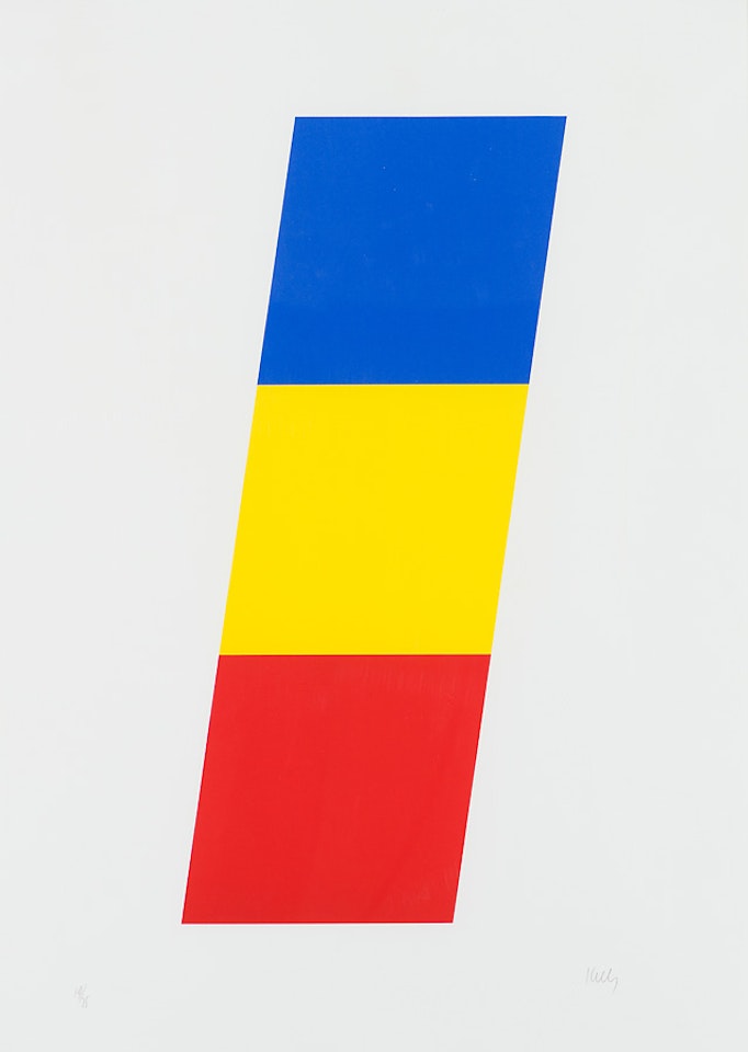 Blue Yellow Red (from the Series of Ten Lithographs suite) by Ellsworth Kelly