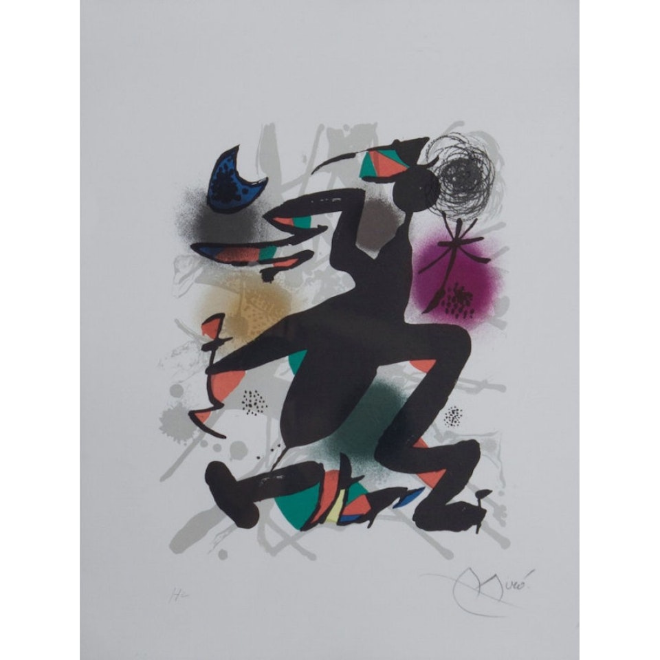 Lithograph III, Plate 4 (Maeght 1116) by Joan Miró