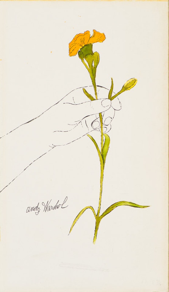 Flower in Hand by Andy Warhol