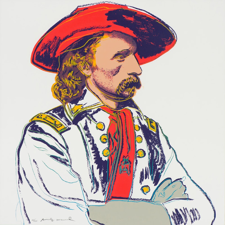 General Custer, from Cowboys and Indians (F.&S. II.379) by Andy Warhol