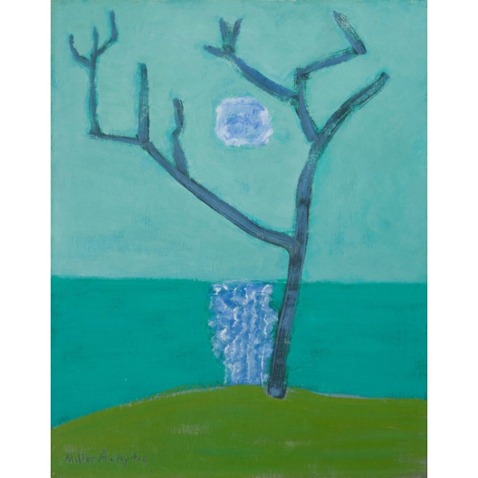 Bare Tree Green Sea by Milton Avery