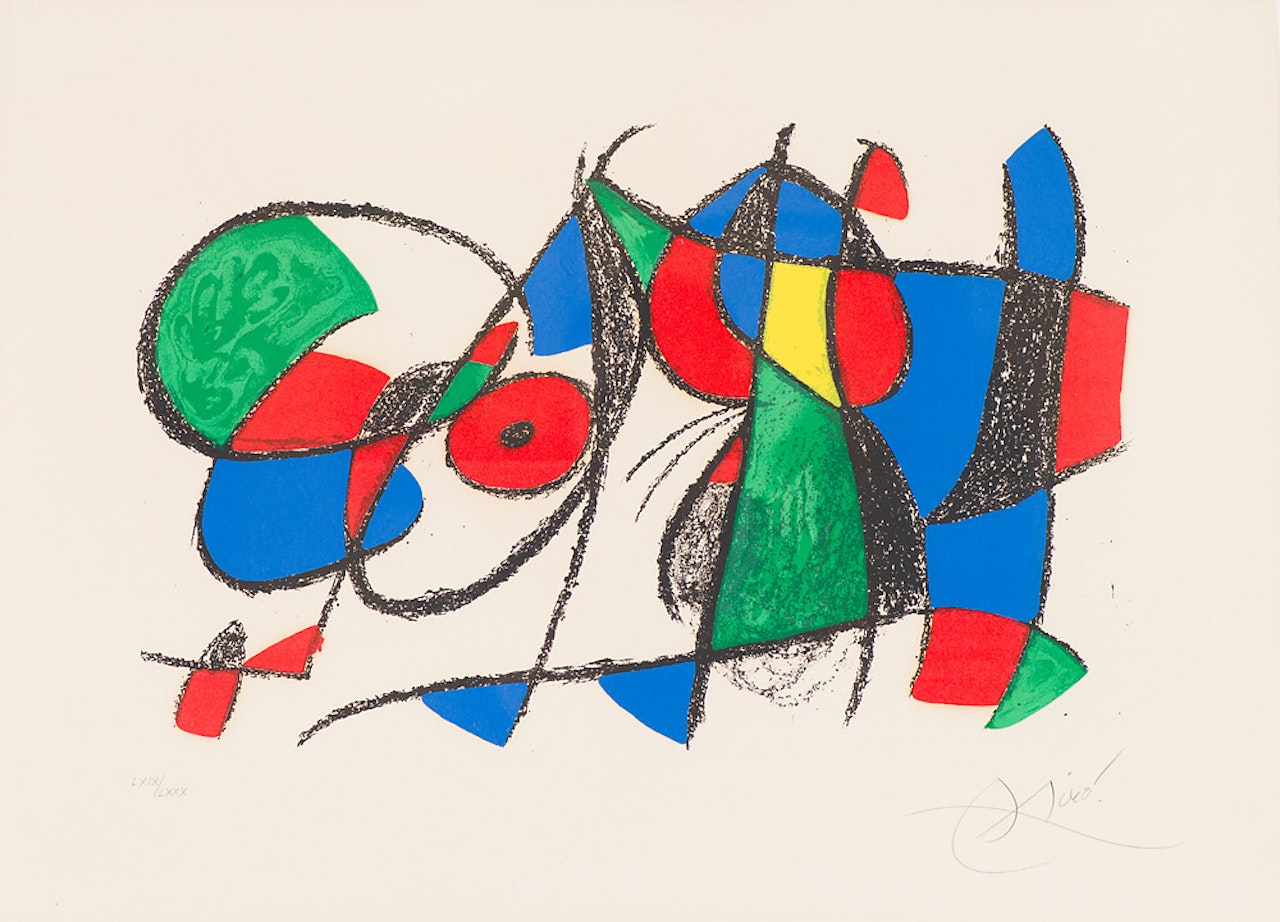 Lithograph II Plate VIII (C. 198; M. 1044) by Joan Miró