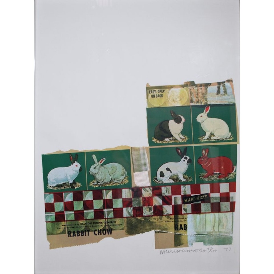 Rabbit Chow by Robert Rauschenberg