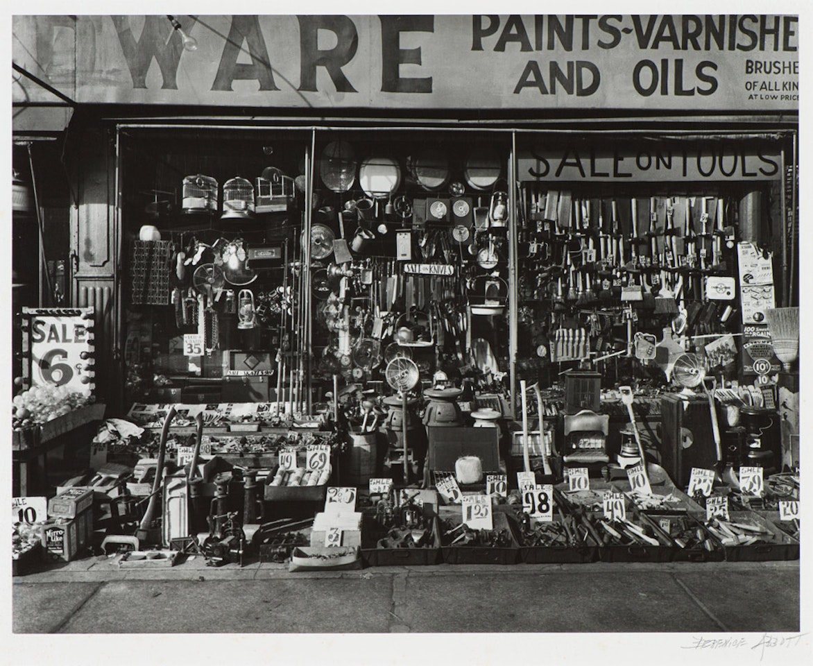 Hardware Store 316-318 Bowery by Berenice Abbott