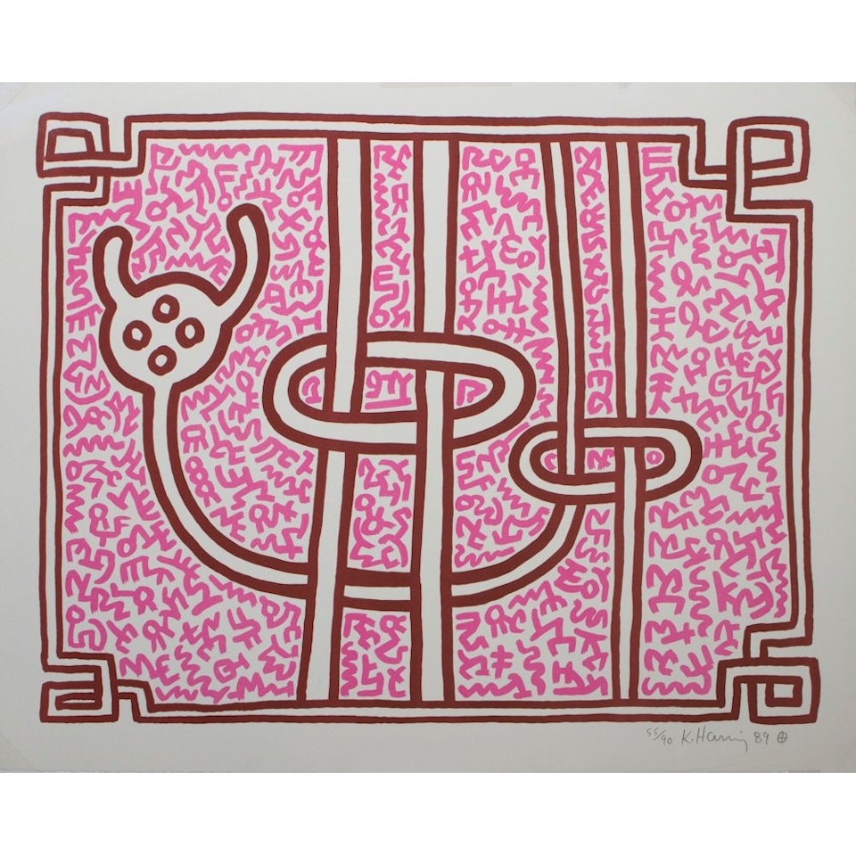 Chocolate Buddha III by Keith Haring