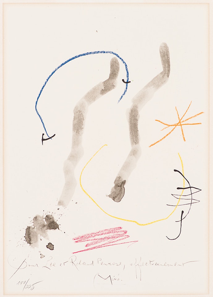 Quelques Fleurs pour des Amis: Penrose Plate by Joan Miró