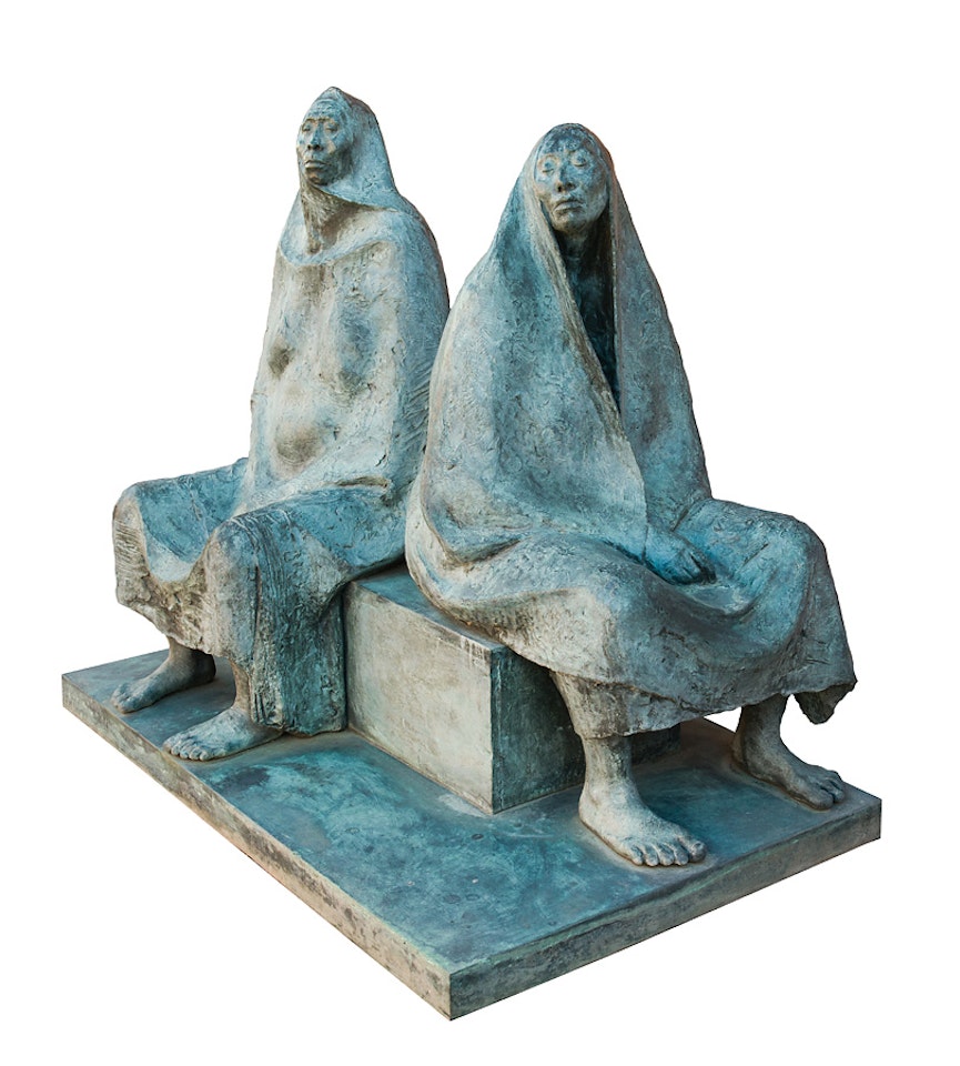 Madre e Hija Sentada by Francisco Zuñiga