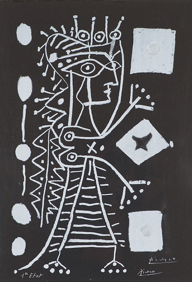 La Dame Aux Dés (Jacqueline) by Pablo Picasso