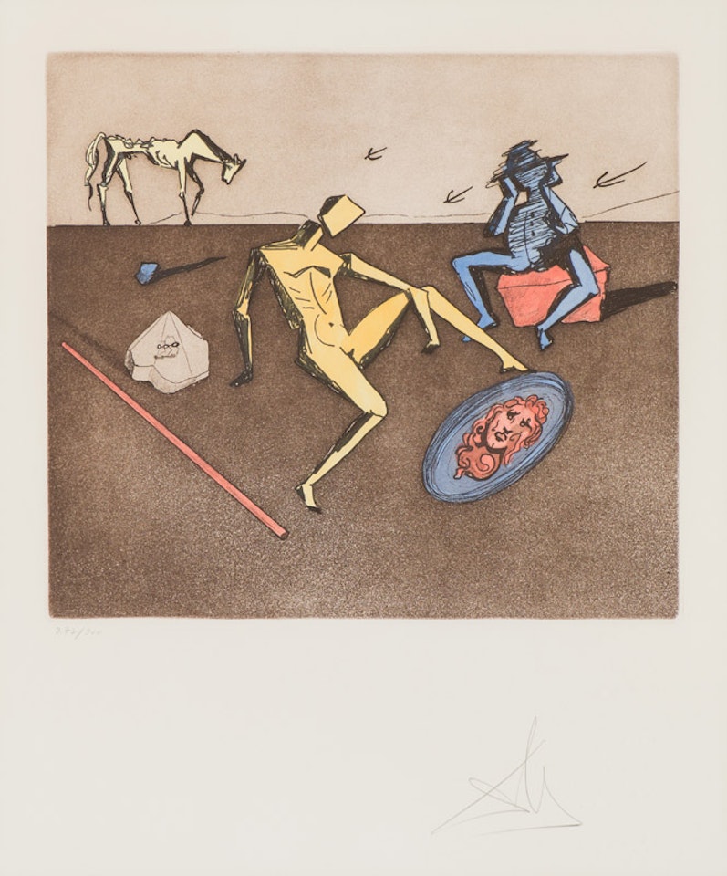 The Mirror of Chivalry (Michler/Löpsinger 940; Field 80-1-I) by Salvador Dali