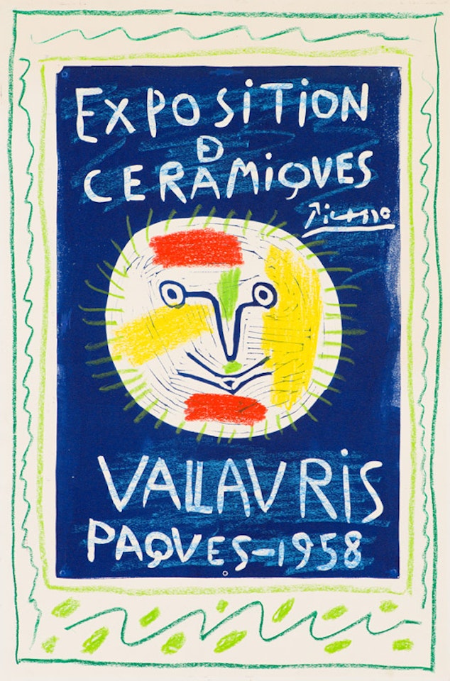 Projet d"affiche, pour une exposition de céramiques à Vallauris (OPP.58:312) by Pablo Picasso