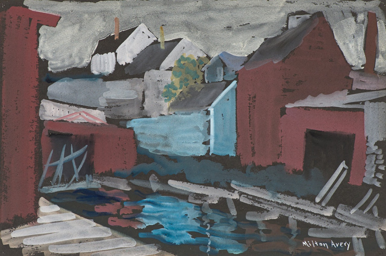 Wharf Reflections by Milton Avery