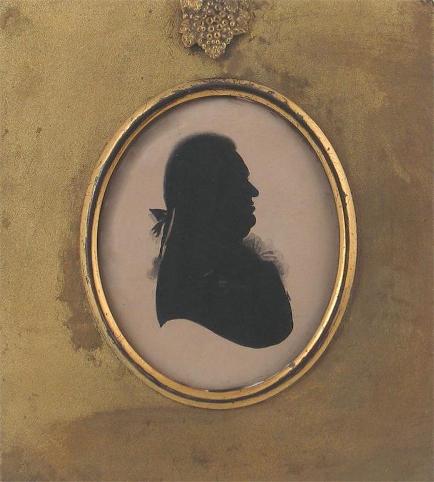 Silhouette of a gentleman by English School