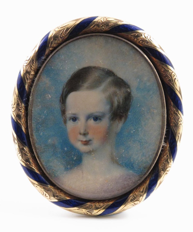 A boy, head and shoulders, facing left by English School