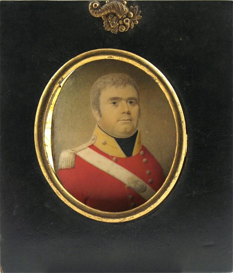 Portrait of an officer by English School