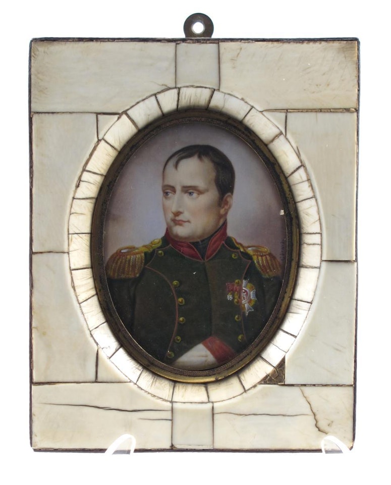 Napoleon Bonaparte, half length, facing left, wearing uniform by French School