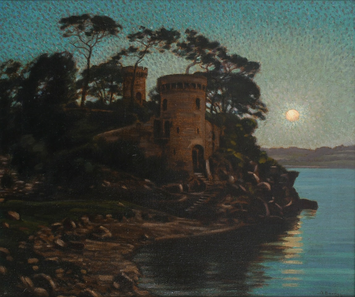 Moonrise on the Runcke by Claude-Francis Barry