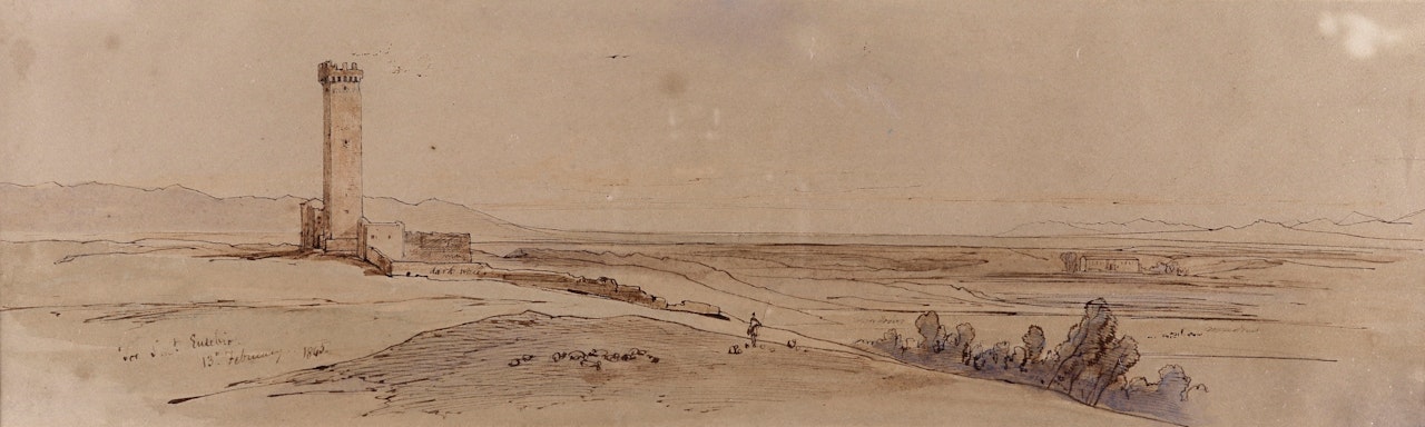 Tor Saint Eusebio by Edward Lear