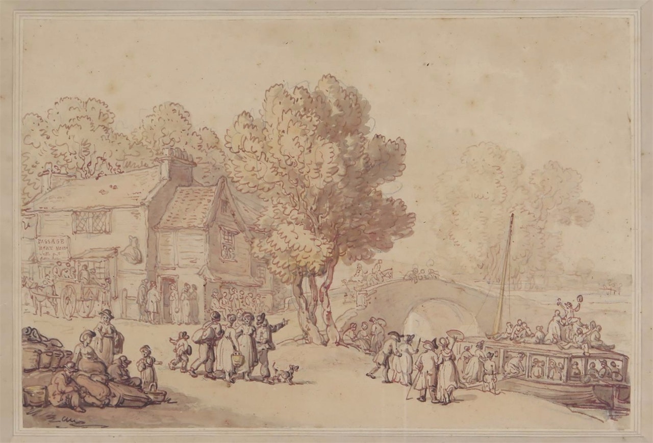 The passage boat by Thomas Rowlandson