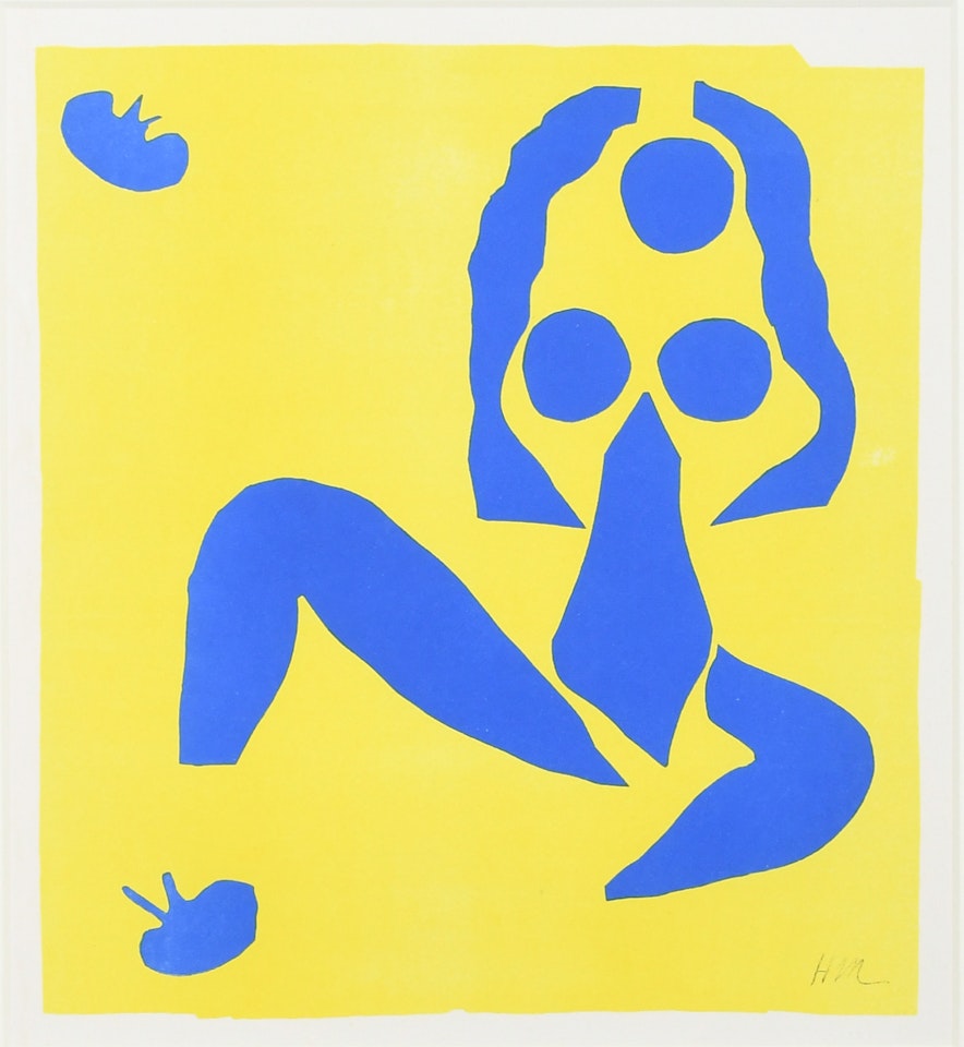 Nu Bleu sur Fond Jaune by Henri Matisse