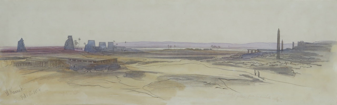 El Karnak by Edward Lear