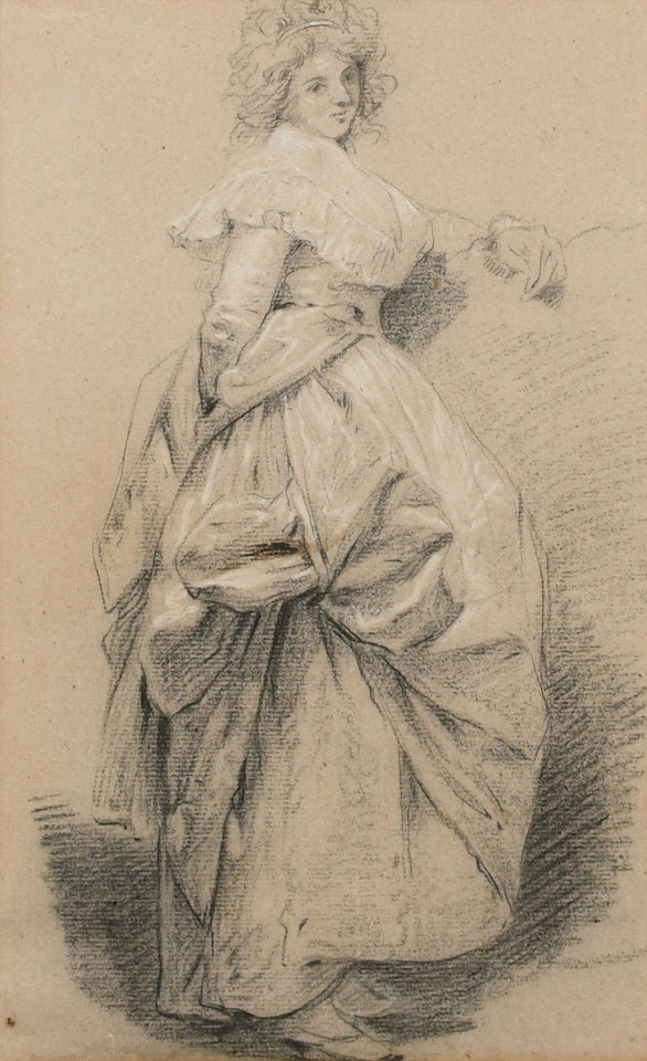Portrait of a lady, full length by English School