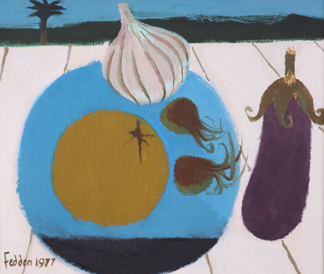 Blue Dish, 2 by Mary Fedden