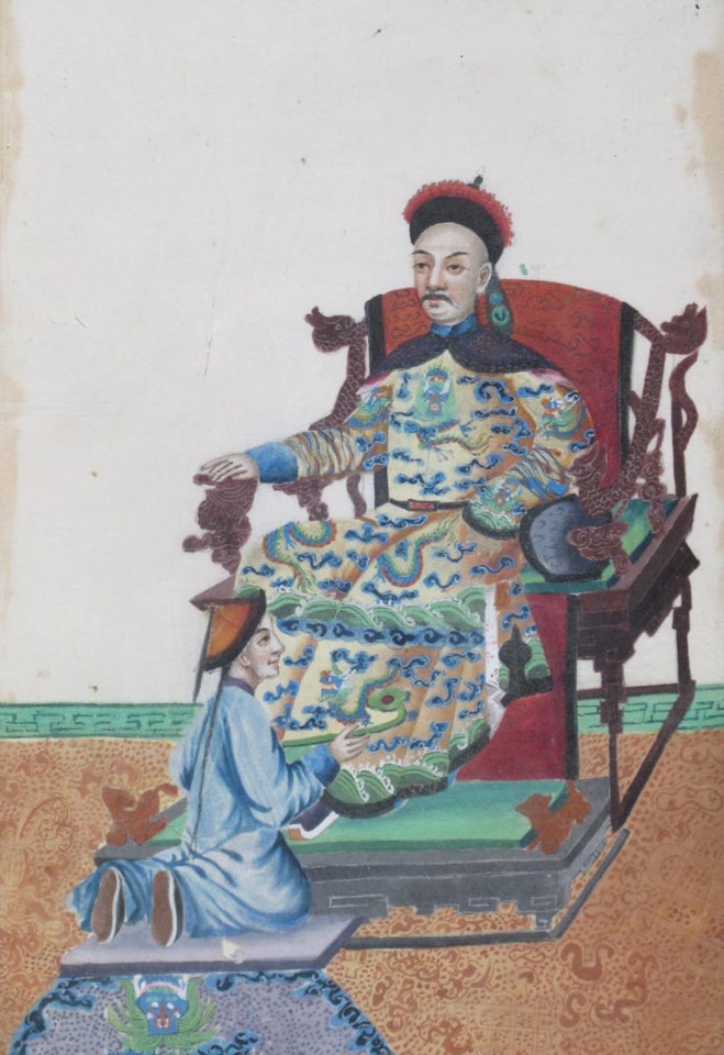 Seated dignitaries by Chinese School