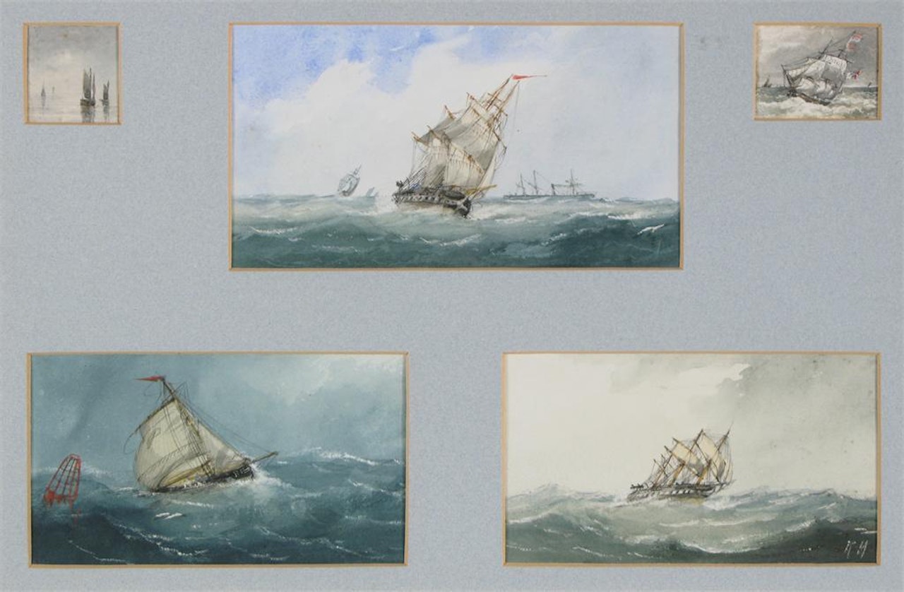 A collection of ten marine studies by English School