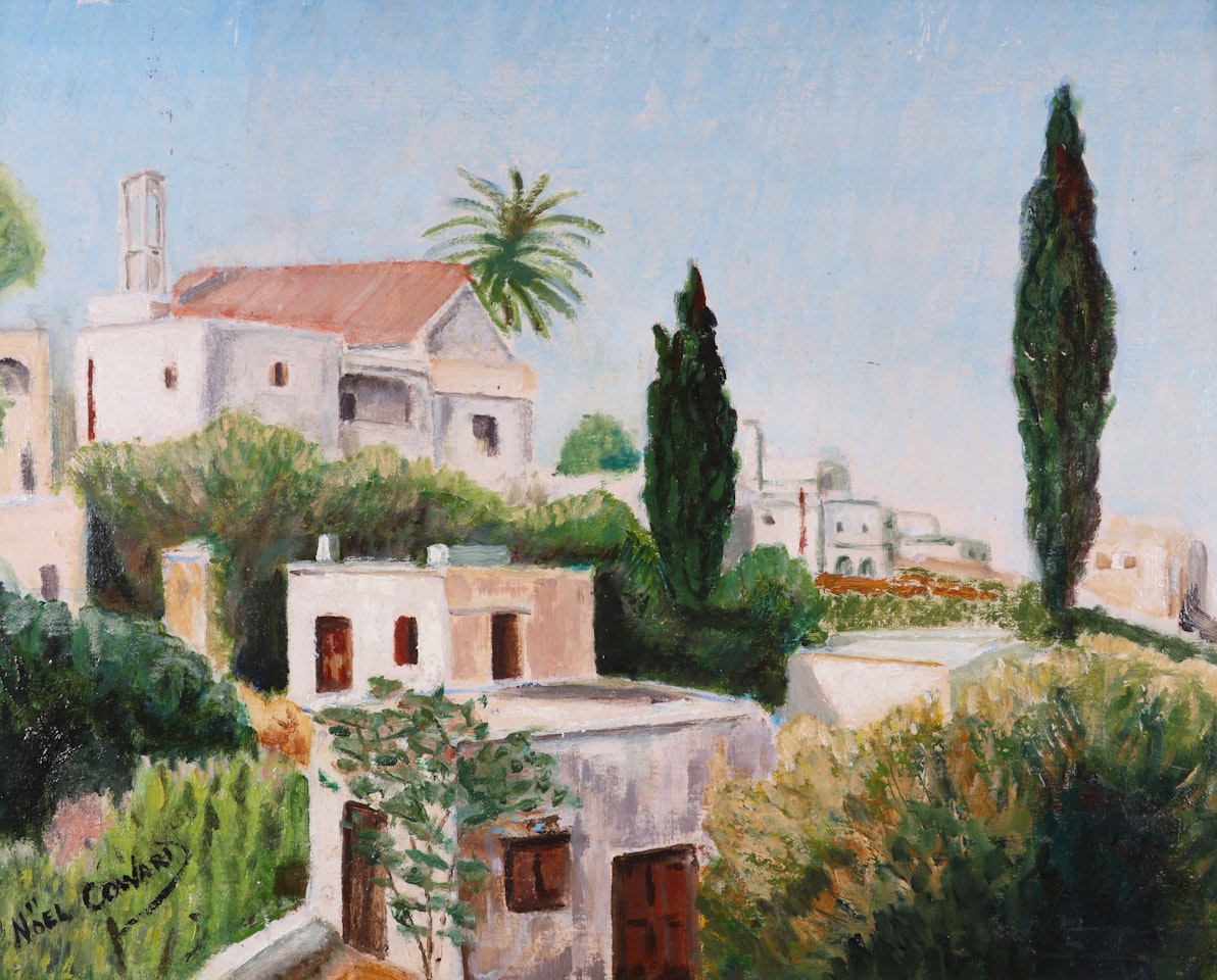 View of a Mediterranean town by Noel Coward